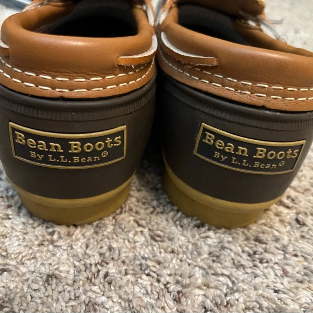 L.L. Bean Brown and Tan Waterproof Duck Boots - Moc